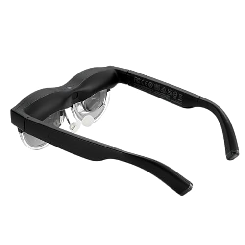 ASUS AirVision M1 Smart AR Glasses - 100" Micro-OLED Wearable Display, 1100 nits, Multi-Screen, Speakers, USB-C, Magnetic Shade, Designed for ROG Ally/Steam Deck/PC/iPhone 16/15/Android/Mac/Tablet