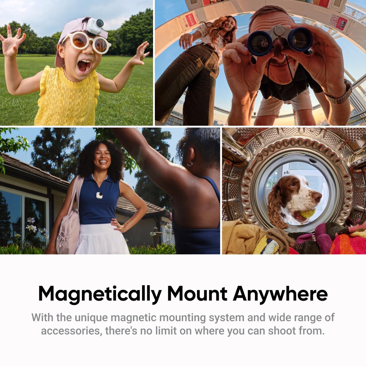 Insta360 GO Ultra Standard Bundle Midnight Black - Tiny Hands-Free 4K Cam, Lightweight & Portable, Low Light Excellence, Mount Anywhere, FlowState Stabilization, 200 Min Battery Life