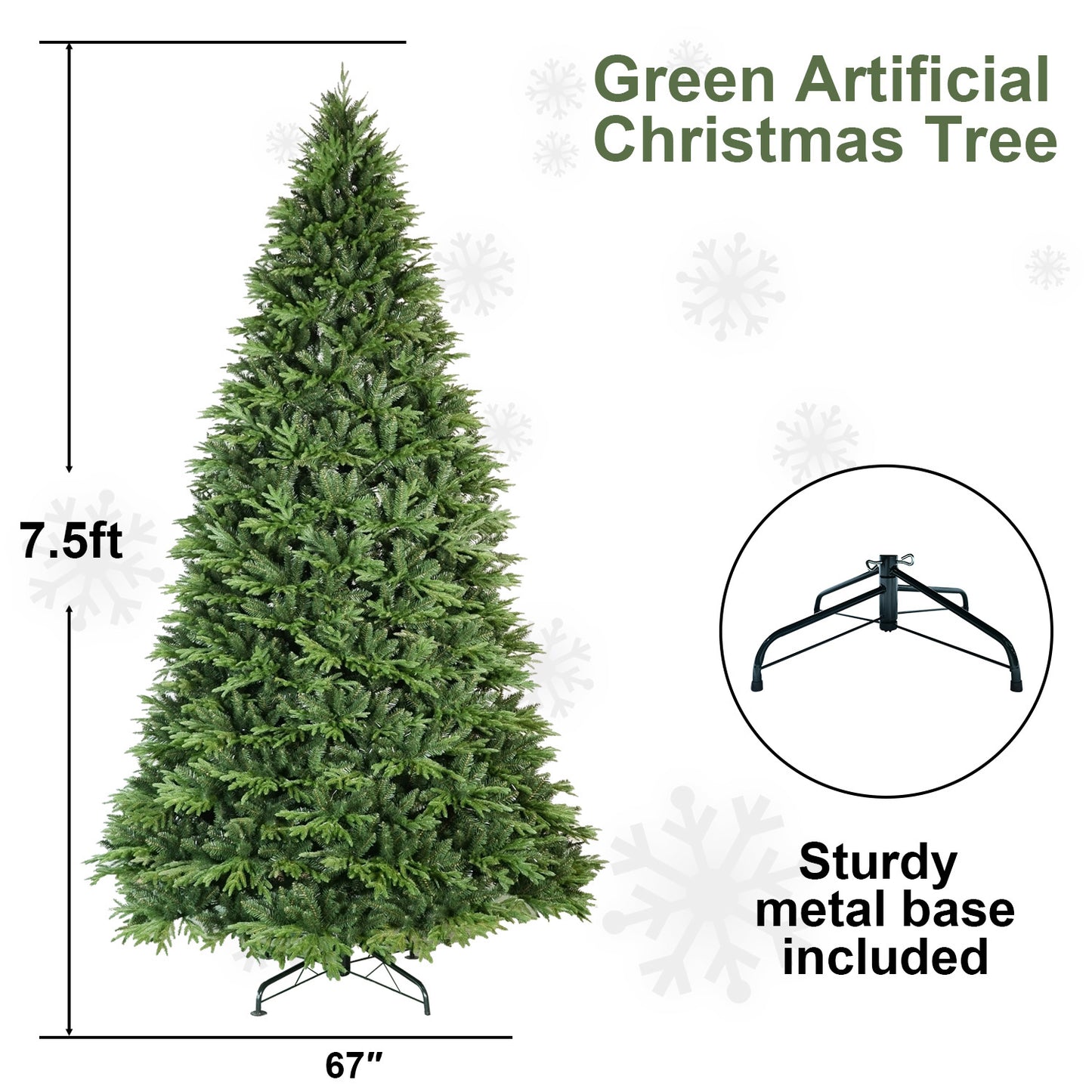 PVC Christmas Tree, Christmas Decorations, Green